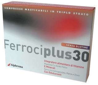 FERROCIPLUS 30 24 COMPRESSE MASTICABILI - Fontenova srl