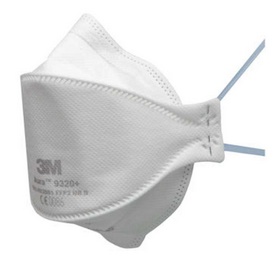 RESPIRATORE PER POLVERI SERIE AURA 9300+ CLASSE FFP2 SENZA VALVOLA DI ESALAZIONE VALORE LIMITE DI SOGLIA TLV 12 - Fontenova srl