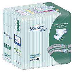 PANNOLONE PER INCONTINENZA A MUTANDINA SERENITY SOFT DRY+ ALOE MEDIUM SUPERCOMFORT 15 PEZZI FARMABILITY - Fontenova srl