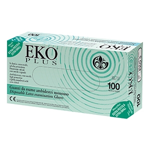 GUANTO IN LATTICE SUPERFICIE LISCIA TALCATO 100 PEZZI ARTICOLO EKO 8 - Fontenova srl