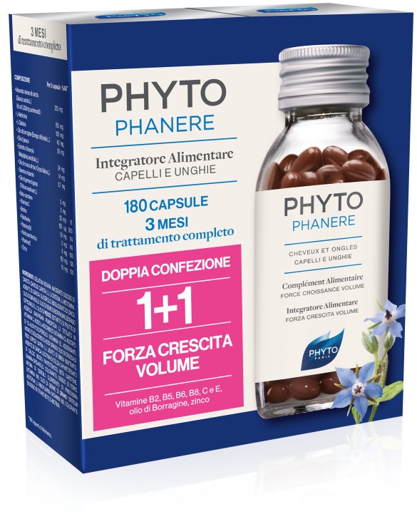 PHYTO PARIS PHYTOPHANERE INTEGRATORE ALIMENTARE CAPELLI/UNGHIE 90+90 CAPSULE - Fontenova srl