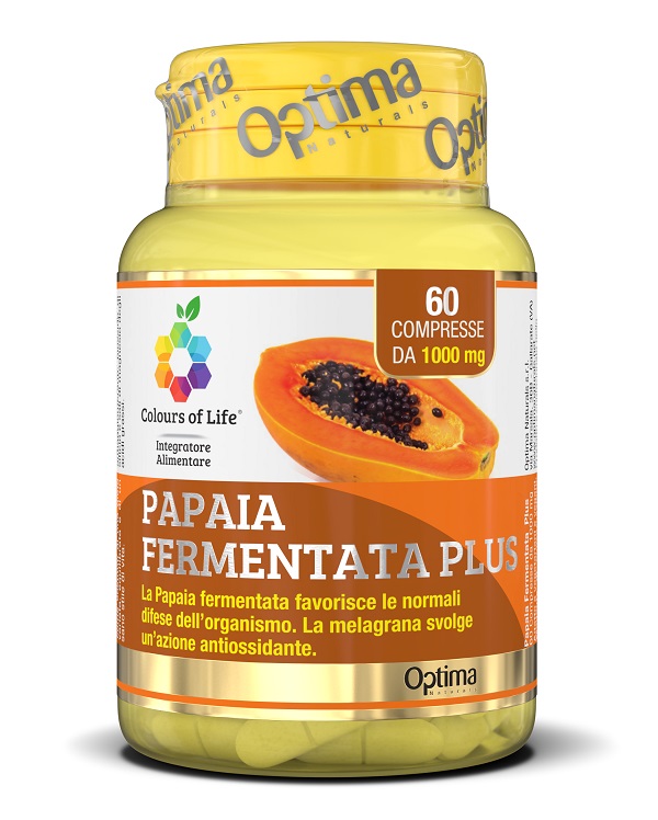 COLOURS OF LIFE FERMENTA PAPAIA PLUS 60 COMPRESSE 1000 MG - Fontenova srl