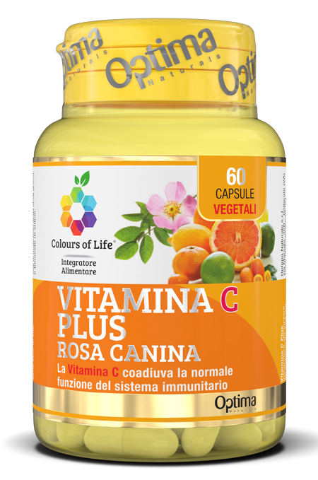 COLOURS OF LIFE VITAMINA C PLUS ROSA CANINA 60 CAPSULE VEGETALI 724 MG - Fontenova srl