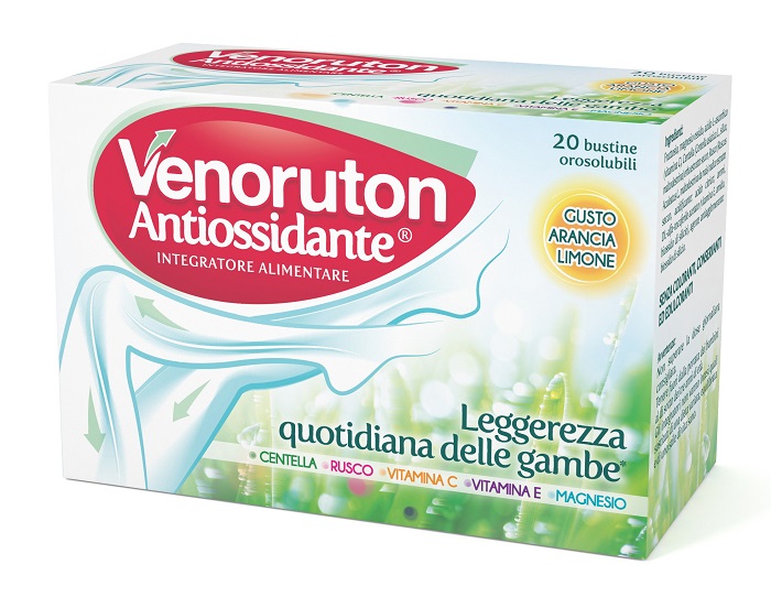 VENORUTON ANTIOSSIDANTE 20 BUSTINE OROSOLUBILI MONODOSE - Fontenova srl