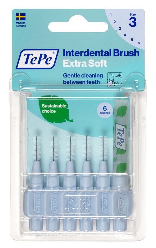 TEPE SCOVOLINO XSOFT BLU 0,6 MM 6 PEZZI - Fontenova srl