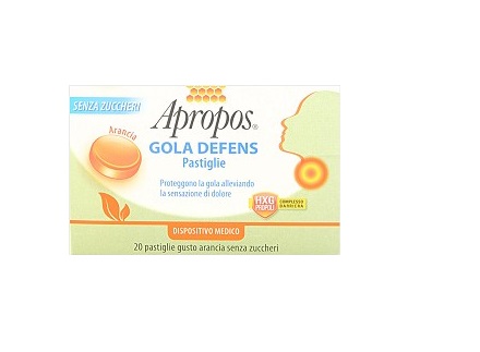 APROPOS GOLA DEFENS ARANCIA PASTIGLIE SENZA ZUCCHERI AGGIUNTI - Fontenova srl
