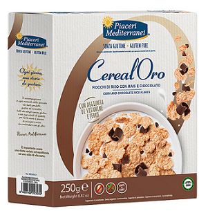 PIACERI MEDITERRANEI CEREALORO FIOCCHI RISO MAIS E CIOCCOLATO 250 G - Fontenova srl