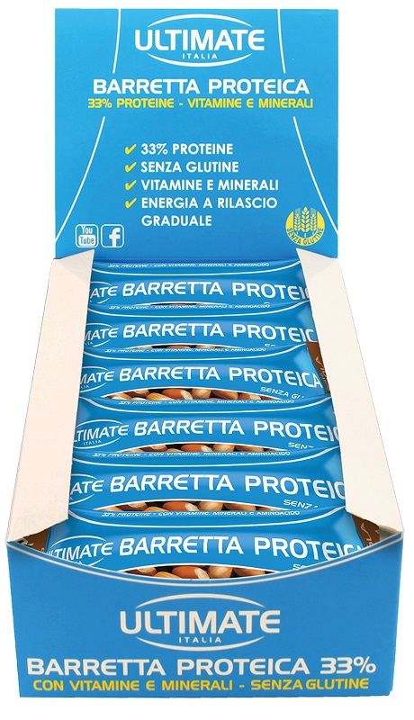 ULTIMATE BARRETTA PROTEICA NOCCIOLA 24 PEZZI - Fontenova srl