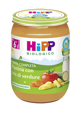 HIPP BIO HIPP BIO PAPPA PRONTA PAST TRIS DI VERDURE 190 G - Fontenova srl