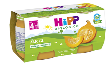 HIPP BIO HIPP BIO OMOGENEIZZATO ZUCCA 2X80 G - Fontenova srl