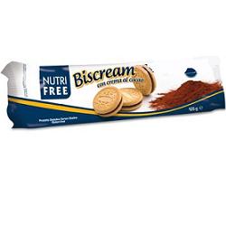 NUTRIFREE BISCREAM CON CREMA AL CACAO 125 G - Fontenova srl