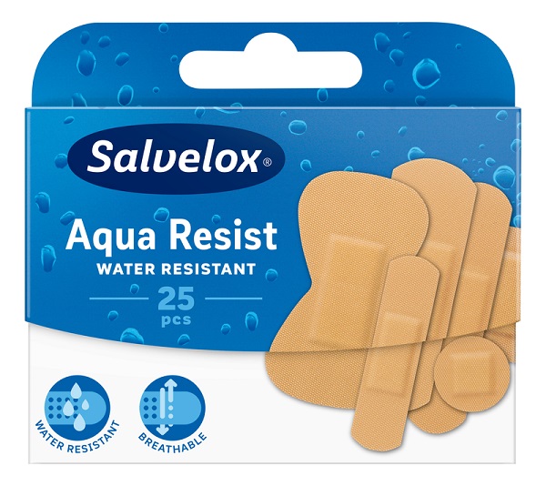 CEROTTO SALVELOX AQUA RESIST WATER RESISTANT MIX FORMATI ASSORTITI 25 PEZZI - Fontenova srl