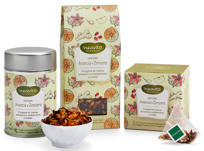 NEAVITA RICARICA INFUSO ARANCIA ZENZERO 100 G - Fontenova srl