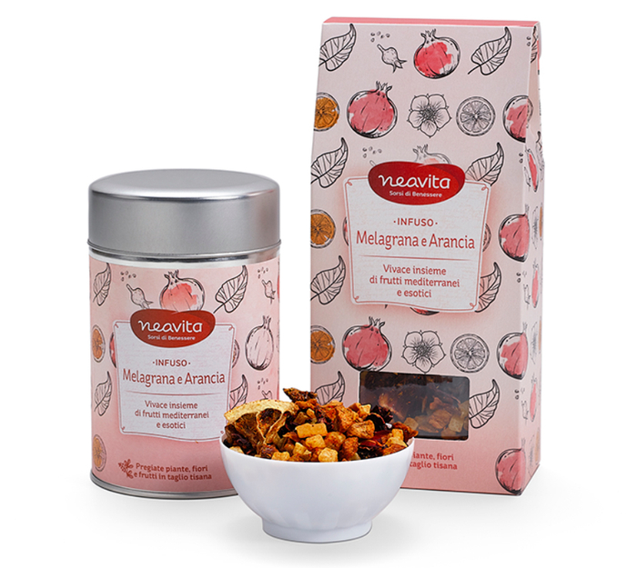 NEAVITA RICARICA INFUSO MELAGRANA ARANCIA 100 G - Fontenova srl