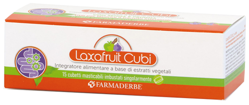 LAXAFRUIT 15 CUBETTI MASTICABILI 150 G - Fontenova srl