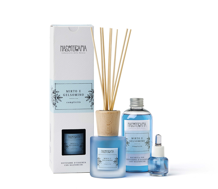 DIFFUSORE BASTONCINI 100 ML MIRTO E GELSOMINO - Fontenova srl