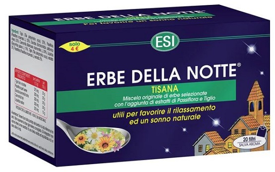 ESI ERBE DELLA NOTTE TISANA 20 FILTRI ASTUCCIO 40 G - Fontenova srl