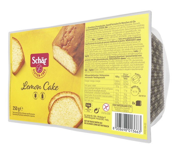 SCHAR LEMON CAKE 250 G - Fontenova srl
