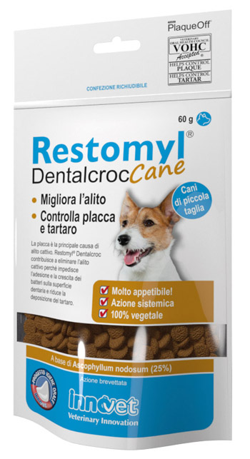 RESTOMYL DENTALCROC CANI PICCOLA TAGLIA BUSTA 60 G - Fontenova srl