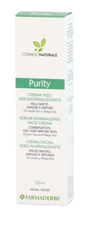 PURITY CREMA VISO SEBONORMALIZZANTE 50 ML - Fontenova srl