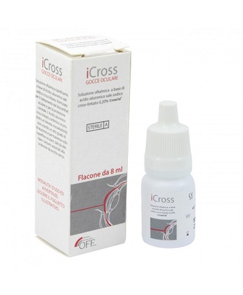 ICROSS GOCCE OCULARI SOLUZIONE OFTALMICA ACIDO IALURONICO CROSS-LINKATO 0,2% 8 ML - Fontenova srl