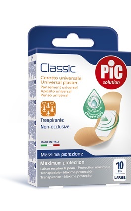 CEROTTO PIC CLASSIC 25X72 MM 10 ANTIBATTERICO 10 PEZZI - Fontenova srl