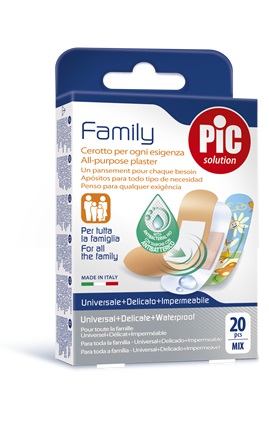 CEROTTO PIC STRIP FAMILY 20 PEZZI ANTIBATTERICO CON TAMPONE - Fontenova srl