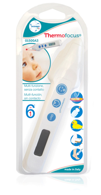 TERMOMETRO CLINICO A DISTANZA THERMOFOCUS 01500A3 NEW PACK IN BLISTER - Fontenova srl