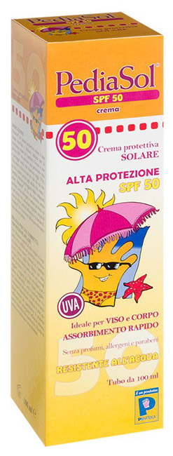 PEDIASOL SPF 50 CREMA SOLARE 100 ML - Fontenova srl