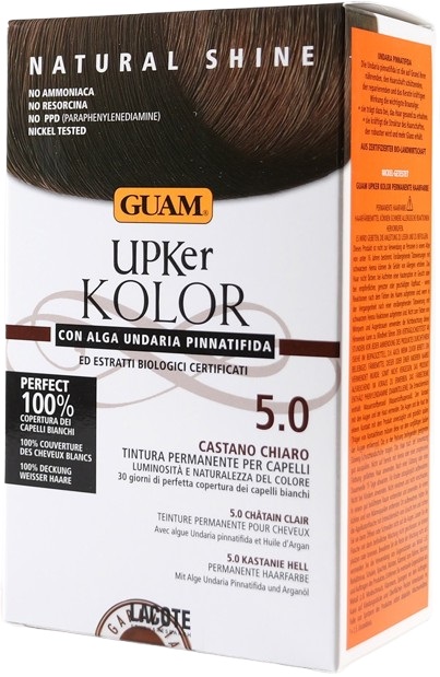 GUAM UPKER KOLOR TINTA CAPELLI 5,0 CASTANO CHIARO CON ALGA UNDARIA PINNATIFIDA - Fontenova srl