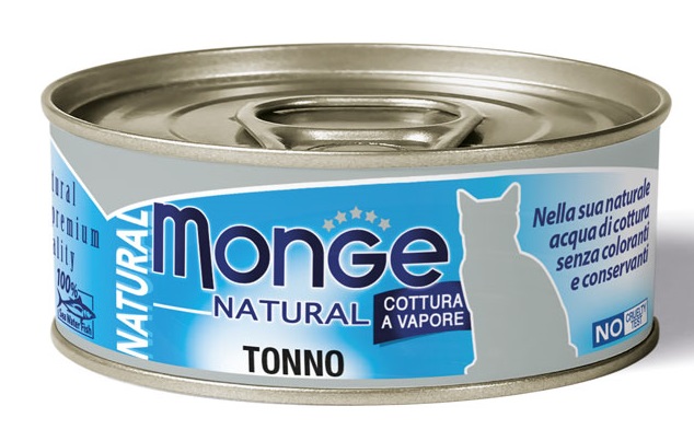 MONGE NATURAL QUALITY GATTO MONGE NATURAL TONNO DELL'ATLANTICO 80 G - Fontenova srl