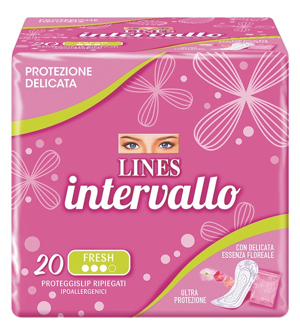 PROTEGGISLIP LINES INTERVALLO FRESH RIPIEGATO 20 PEZZI - Fontenova srl