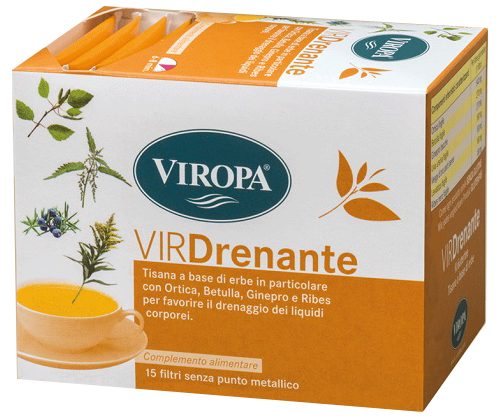 VIROPA DRENANTE TISANA 15 BUSTINE - Fontenova srl