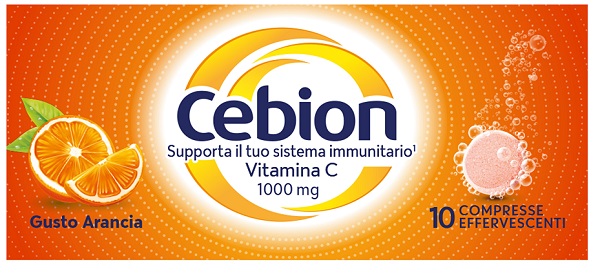 CEBION EFFERVESCENTI VITAMINA C ARANCIA 10 COMPRESSE - Fontenova srl