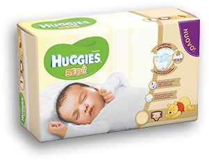 PANNOLINO HUGGIES EXTRA CARE BEBE' BASE 1 28 PEZZI - Fontenova srl