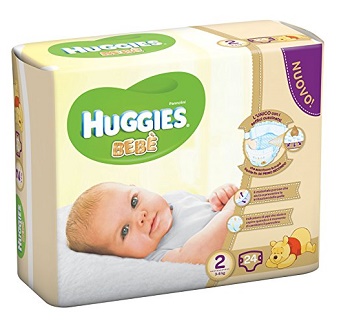 PANNOLINO HUGGIES EXTRA CARE BEBE' BASE 2 24 PEZZI - Fontenova srl