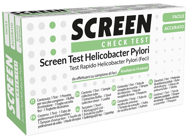 SCREEN TEST RAPIDO ANTIGENI HELICOBACTER PYLORI FECI UMANE - Fontenova srl
