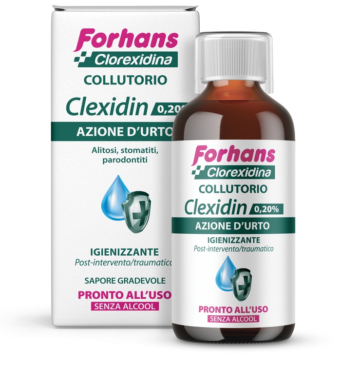 FORHANS CLEXIDIN 0,20 SENZA ALCOOL 200 ML - Fontenova srl