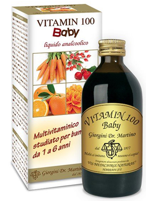 VITAMIN 100 BABY LIQUIDO ANALCOLICO 200 ML - Fontenova srl