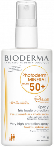 PHOTODERM MINERAL SPF50+ SPRAY 100 ML PROTEZIONE PELLE ATOPICA O ALLERGICA - Fontenova srl