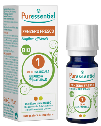 PURESSENTIEL ZENZERO OLIO ESSENZIALE BIO 5 ML - Fontenova srl