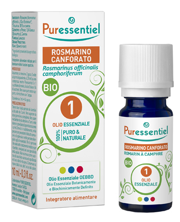 PURESSENTIEL ROSMARINO CANFORA OLIO ESSENZIALE BIO 10 ML - Fontenova srl