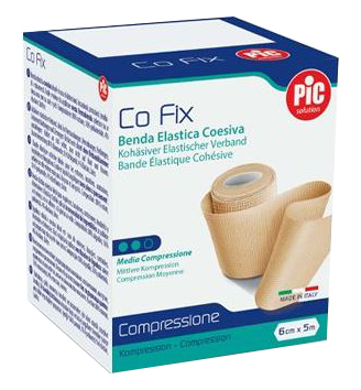 BENDA ELASTICA PIC CO FIX AUTOADESIVA 12X5CM MEDIUM - Fontenova srl
