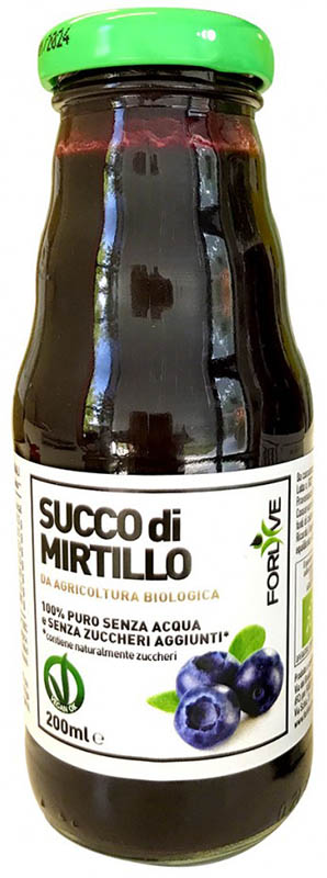SUCCO DI MIRTILLO BIO 200 ML - Fontenova srl