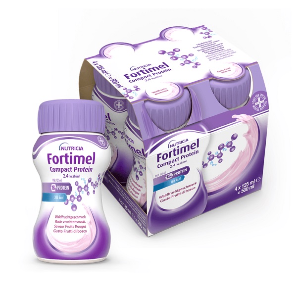 NUTRICIA FORTIMEL COMPACT PROTEIN GUSTO FRUTTI DI BOSCO 4 BOTTIGLIE DA 125 ML - Fontenova srl