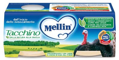 OMOGENEIZZATO MELLIN TACCHINO 2X120 G - Fontenova srl