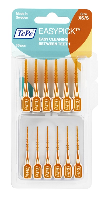 TEPE SCOVOLINI EASYPICK EXTRASMALL/SMALL ARANCIONE 36 PEZZI - Fontenova srl