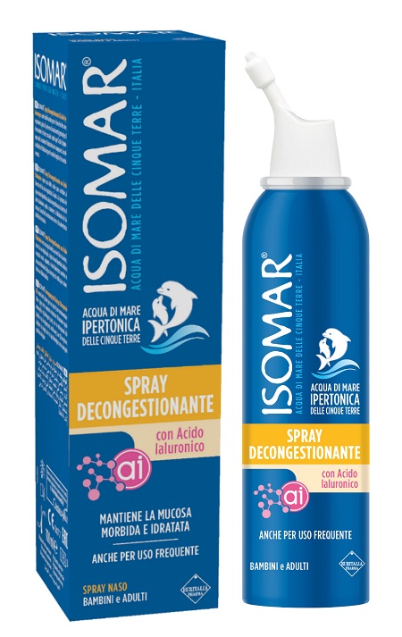 ISOMAR SPRAY DECONGESTIONANTE ACIDO IALURONICO 100 ML - Fontenova srl