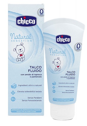 CHICCO TALCO FLUIDO NATURAL SENSATION 100 ML - Fontenova srl