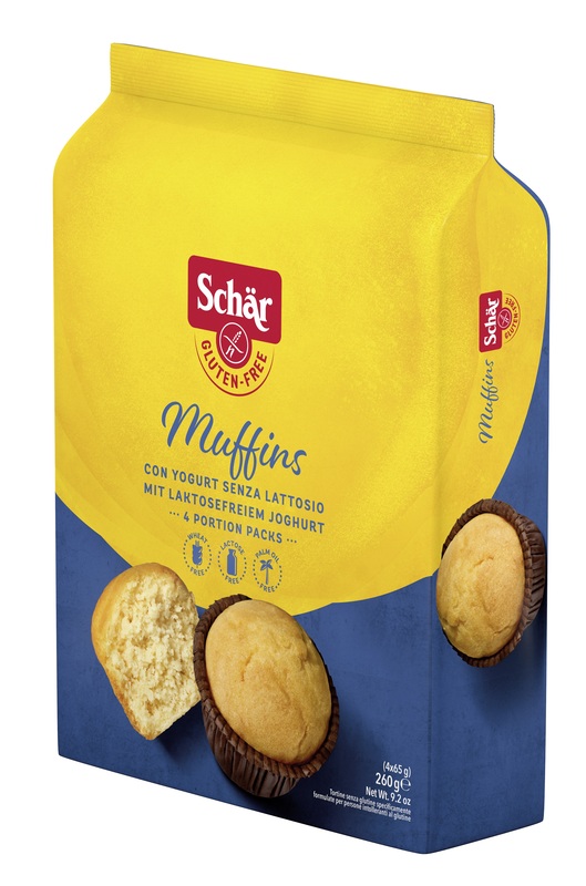 SCHAR MUFFINS SENZA LATTOSIO 4 PORZIONI DA 65 G - Fontenova srl